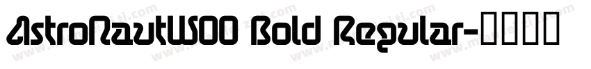 AstroNautW00 Bold Regular字体转换